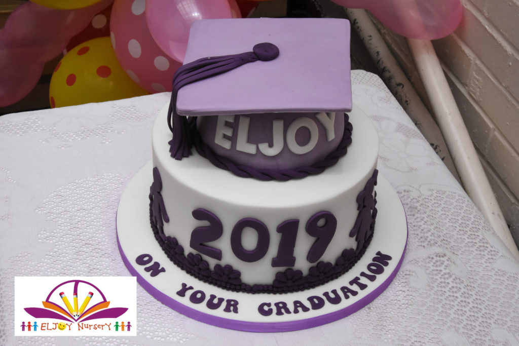Purple and white Eljoy cake